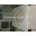 White Cararra Marble Vanity Tops Prefabricated Bathroom Countertop